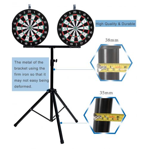  SPRAWL 18 Target Area Dartboard, Standing Dartboard Set w 6 Dartboard, Portable Tripod Stand, Professional Design for for Multiplayer Competition