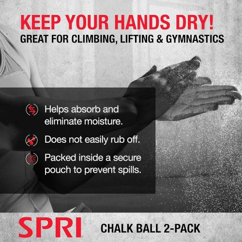  [아마존베스트]SPRI Chalk Block, Chalk Ball & Liquid Chalk for Gymnastics, Rock Climbing, Bouldering, Weight-Lifting, Crossfit  Blocks Sold as Singles and 4 or 8 Packs