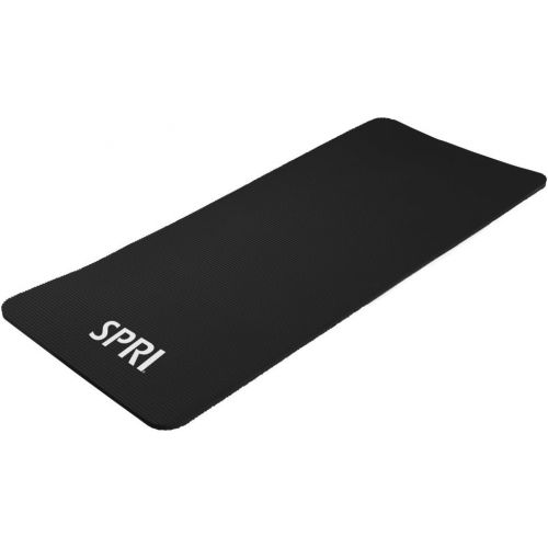  SPRI Pro Exercise Mat for Fitness, Yoga, Pilates, Stretching & Floor Exercises (Available in 55 or 71L x 24W x 0.625-Inch Thick)