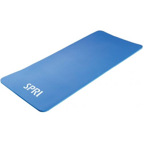  SPRI Pro Exercise Mat for Fitness, Yoga, Pilates, Stretching & Floor Exercises (Available in 55 or 71L x 24W x 0.625-Inch Thick)