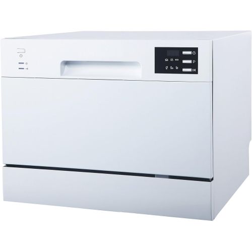  SPT SD-2225DW Countertop Dishwasher with Delay Start & LED, White, White