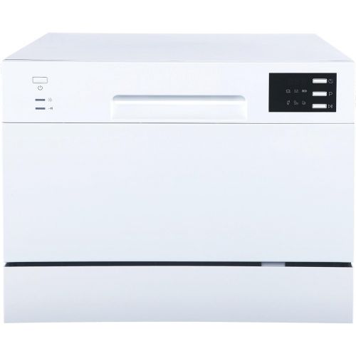  SPT SD-2225DW Countertop Dishwasher with Delay Start & LED, White, White