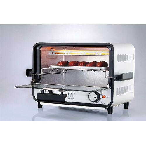  SPT SO-0972W Easy Grasp Toaster Oven, Glossy White