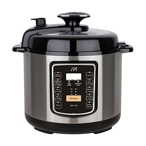  SPT EPC-13C Electric Pressure Cooker with Quick Release Button, 6.5 quart, Stainless Steel