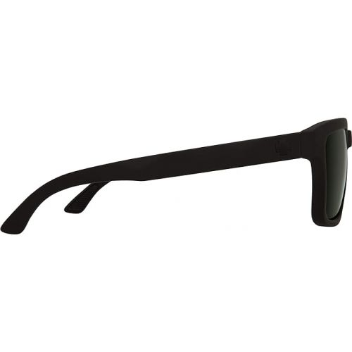  SPY Helm 2 Square Sunglasses, Sosi Matte Black-Hd Plus Gray Green Polar, One Size