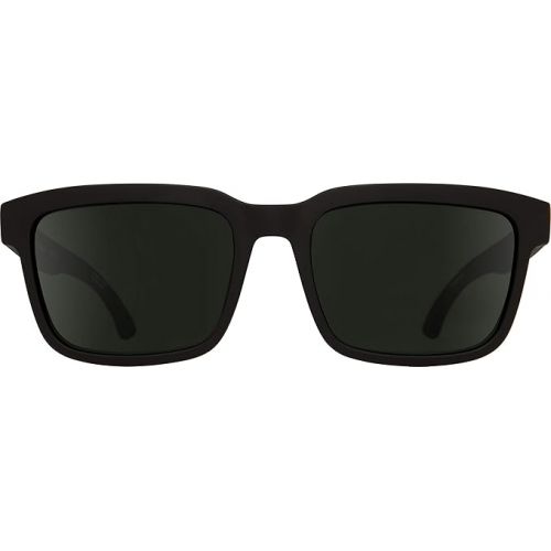  SPY Helm 2 Square Sunglasses, Sosi Matte Black-Hd Plus Gray Green Polar, One Size