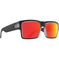 SPY Cyrus Matte Blk Ice Happy Gry Grn Polar w/Red Spectra Mirror