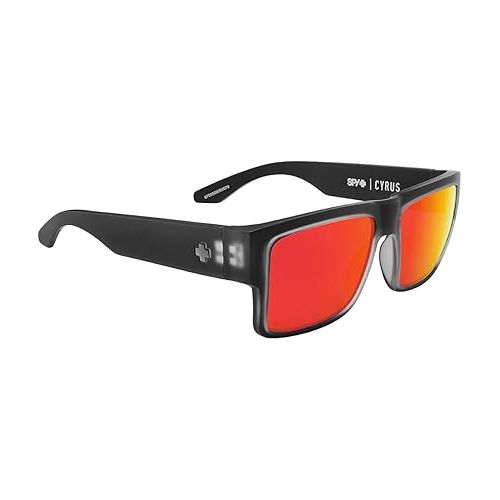  SPY Cyrus Matte Blk Ice Happy Gry Grn Polar w/Red Spectra Mirror