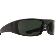 Spy Optic Logan 670939973864 Polarized Wrap Sunglasses, (Soft Matte Black/Happy Gray/Green Polar)