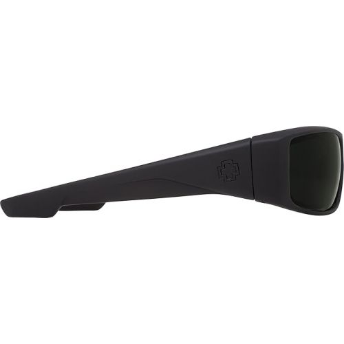  Spy Optic Logan 670939973864 Polarized Wrap Sunglasses, (Soft Matte Black/Happy Gray/Green Polar)