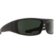 SPY OPTIC LOGAN MATTE BLACK POLARIZED PLASTIC SIGNATURE GREY LENS SUNGLASSES SHADES