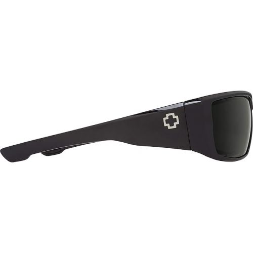  Spy Optic Dirk Black-Happy Gray Green Wrap Sunglasses, 64 mm