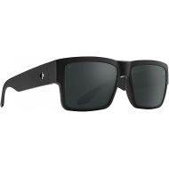 SPY Cyrus Sunglasses Matte Black with Happy Boost Black Mirror Polarized Lens + Case