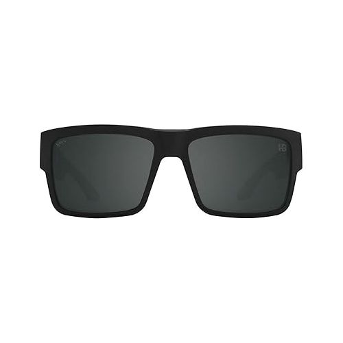  SPY Cyrus Sunglasses Matte Black with Happy Boost Black Mirror Polarized Lens + Case