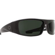 Spy Optic Logan 670939038863 Wrap Sunglasses, 60 mm (Black/Happy Gray/Green)