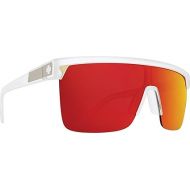 SPY Flynn 5050 Matte Crystal - HD Gry Grn w/Red Spectra Mirror