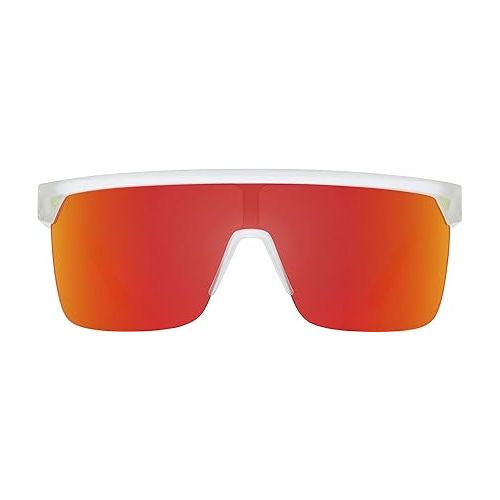  SPY Flynn 5050 Matte Crystal - HD Gry Grn w/Red Spectra Mirror