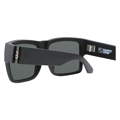  Spy Optic Cyrus Sunglasses Matte Black with Grey Green Lens + Spy Sticker