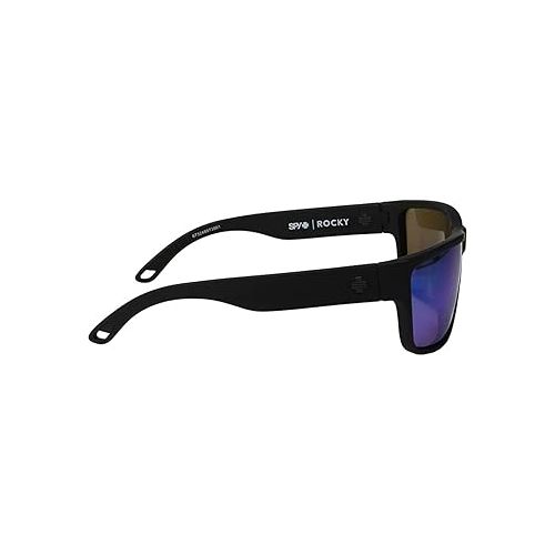  Spy Optic Rocky Sunglasses Soft Matte Black w/ Happy Bronze Polarized Green Spectra Lens