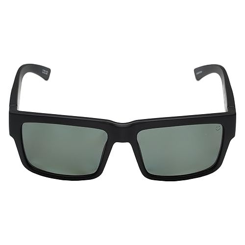  Spy Optic Montana Sunglasses Matte Black w/ Happy Grey Green Polarized Lens + Case