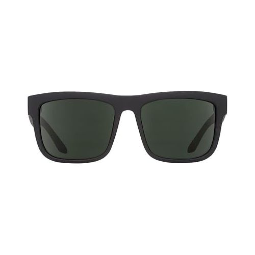  Spy Discord Sunglasses Soft Matte Black With HD Plus Grey Green Lens