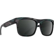 SPY Optic Discord, Square Sunglasses, Color and Contrast Enhancing Lenses, Stealth Camo - HD Plus Gray Green with Black Spectra Mirror Lenses