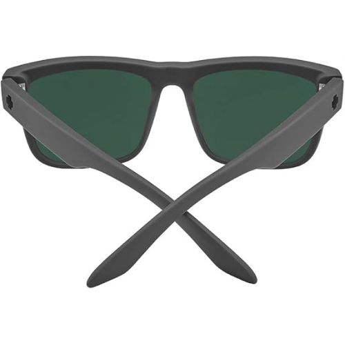  SPY Optic Discord, Square Sunglasses, Color and Contrast Enhancing Lenses, Stealth Camo - HD Plus Gray Green with Black Spectra Mirror Lenses