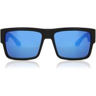 SPY Cyrus Matte Blk Happy Drk GRY Grn Polar w/Drk Blue Mirror