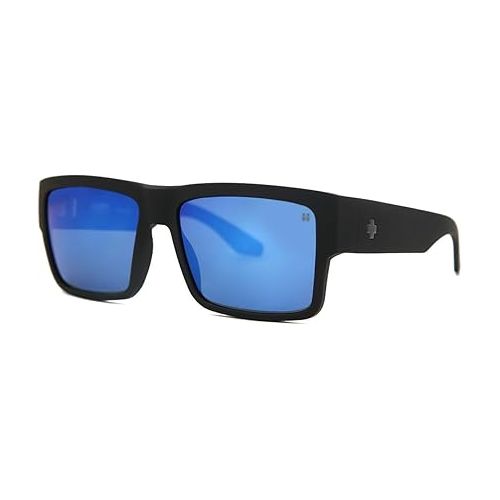  SPY Cyrus Matte Blk Happy Drk GRY Grn Polar w/Drk Blue Mirror