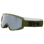 SPY Optic Crusher Elite Snow Goggle, Winter Sports Protective Goggles, Color and Contrast Enhancing Lenses, Matte Olive - Bronze with Silver Spectra Mirror Lenses