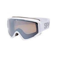 SPY Optic Crusher Elite Snow Goggle, Winter Sports Protective Goggles, Color and Contrast Enhancing Lenses, Matte White - HD Bronze with Silver Spectra Mirror Lenses