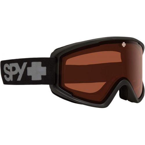  SPY Optic Crusher Elite Snow Goggle, Winter Sports Protective Goggles, Color and Contrast Enhancing Lenses, Matte Black - HD LL Persimmon Lenses