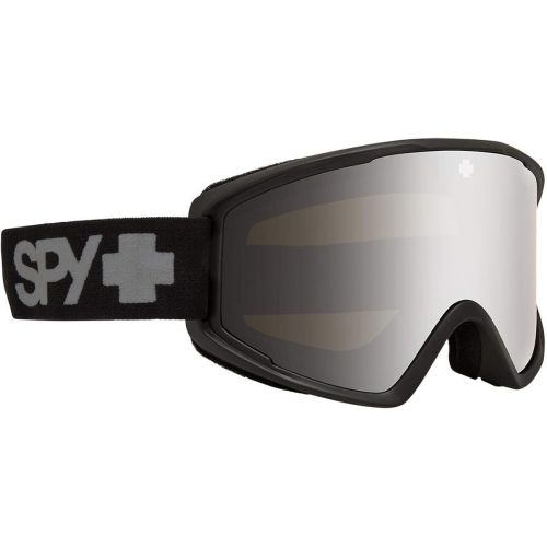  SPY Optic Crusher Elite Snow Goggle, Winter Sports Protective Goggles, Color and Contrast Enhancing Lenses, Matte Black - HD Bronze with Silver Spectra Mirror Lenses