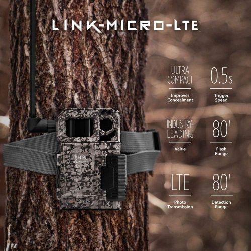  [아마존베스트]SPYPOINT Link-Micro-LTE Cellular Trail Camera with 16 GB Spypoint Micro SD Card (Link-Micro-LTE) 2020 Edition (AT&T)