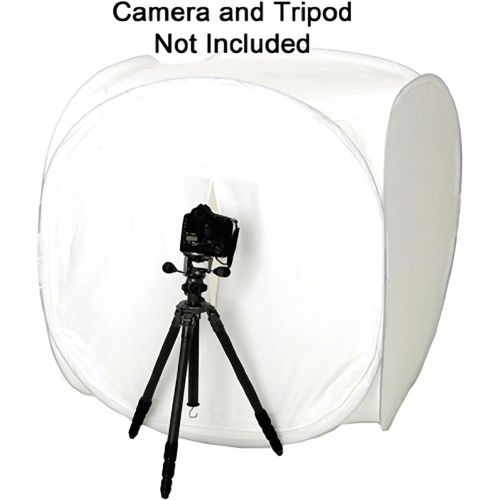  SQUARE PERFECT 1045 Square Perfect 60 Inch Light Tent Photo Cube Softbox with 4 Colored Backgrounds For Product Photography