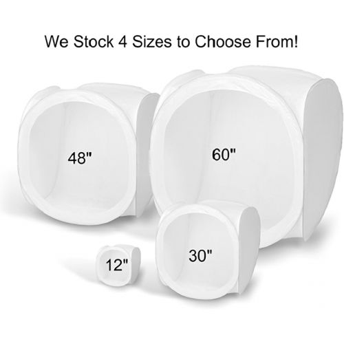  SQUARE PERFECT 1045 Square Perfect 60 Inch Light Tent Photo Cube Softbox with 4 Colored Backgrounds For Product Photography