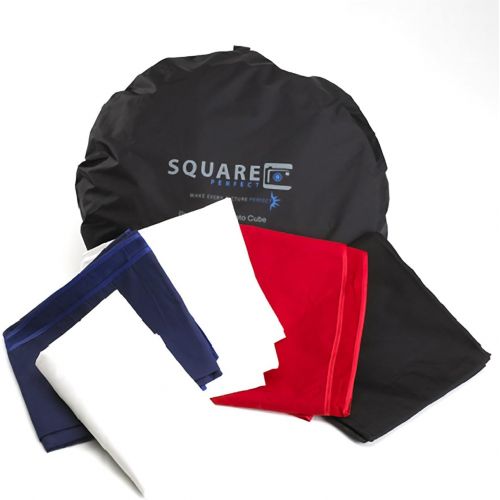  SQUARE PERFECT 1045 Square Perfect 60 Inch Light Tent Photo Cube Softbox with 4 Colored Backgrounds For Product Photography