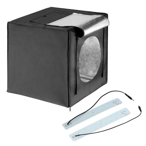  SQUARE PERFECT Square Perfect 16 Inch LED Photo Studio in A Box w4 Color Backdrops Pro Quality