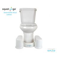 Squat N Go Space Saver Toilet Stool The Only Detachable and Compact Bathroom Stool | Bathroom Guide | 9 Fits ALL Toilets | Our best selling toilet stool|