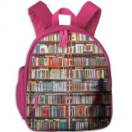SQZDQ Awesome Neat Bookshelf Funny Kids Bags Boys And Girls School Backpack