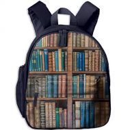 SQZDQ Amazing Library Bookshelf Funny Kids Bags Boys And Girls School Backpack