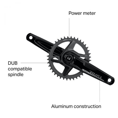  SRAM Rival AXS 1x 12-Speed Power Meter Crankset