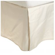 SRP Hotel Quality JB Linen 350 Thread Count 1-Piece Split Corner Bed Skirt/Dust Ruffle Three Quarter (48 x 75) Ivory Solid 18 inches Drop Length Egyptian Cotton Quality