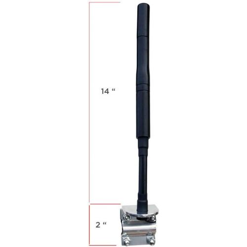  SRS SATELLITE RADIO SUPERSTORE SiriusXM Satellite Radio Truck Antenna with 14 Inch Mast and Mirror Mount Bracket, Works with All SiriusXM Receivers and Legacy Sirius and XM Radios