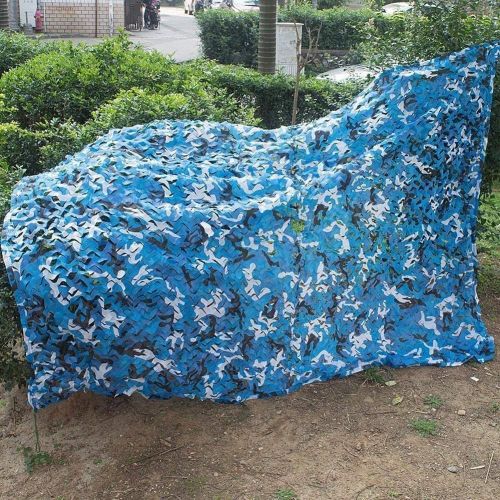  SS Net Camouflage net Camo net,Shade Netting,Sun Mesh,Camouflage Awnings,Sunscreen net,Insulation Net,Suitable for Protection Privacy Garden,Ocean Blue Color,Multiple Sizes