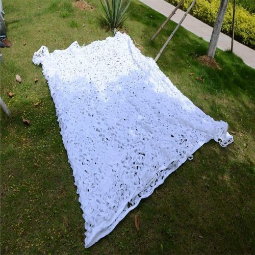  SS Net Camouflage net Garden Shade Net Camouflage Net Decoration Camping Wedding Party Outdoor Photography Childrens Awning, White (Multi-Size Optional)