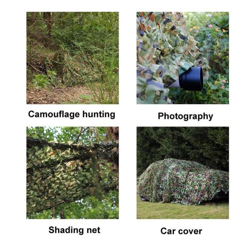  SS Net Camouflage net Camouflage Net, 4m×5m Lightweight Shade Net for Theme Party Decoration Car Cover Outdoor Hunting Camping (Multi-Size Optional)