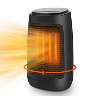 SSAWcasa Space Heaters for Indoor Use Oscillating,1200W Portable Electric Heaters for Office with Over Heat & Tip Over Protection, Personal Ceramic Heater Fan, Quiet Small Room Tower Heater