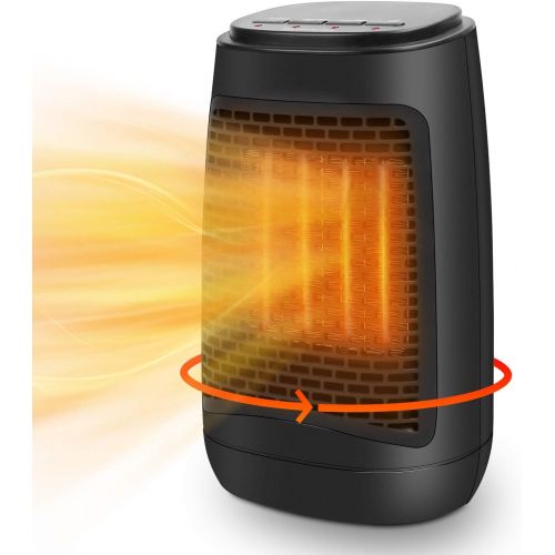  SSAWcasa Space Heaters for Indoor Use Oscillating,1200W Portable Electric Heaters for Office with Over Heat & Tip Over Protection, Personal Ceramic Heater Fan, Quiet Small Room Tower Heater