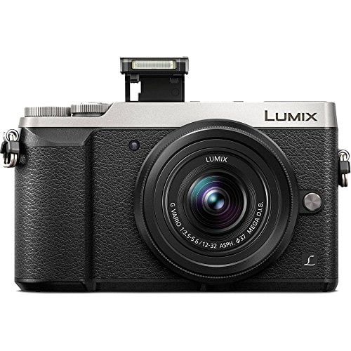  SSE Panasonic Lumix DMC-GX85 Mirrorless Micro Four Thirds Digital Camera & Lumix G Vario 12-32mm f3.5-5.6 Lens (Silver) 32GB Bundle 8PC Accessory Kit Includes Sandisk Extreme 32GB SDH